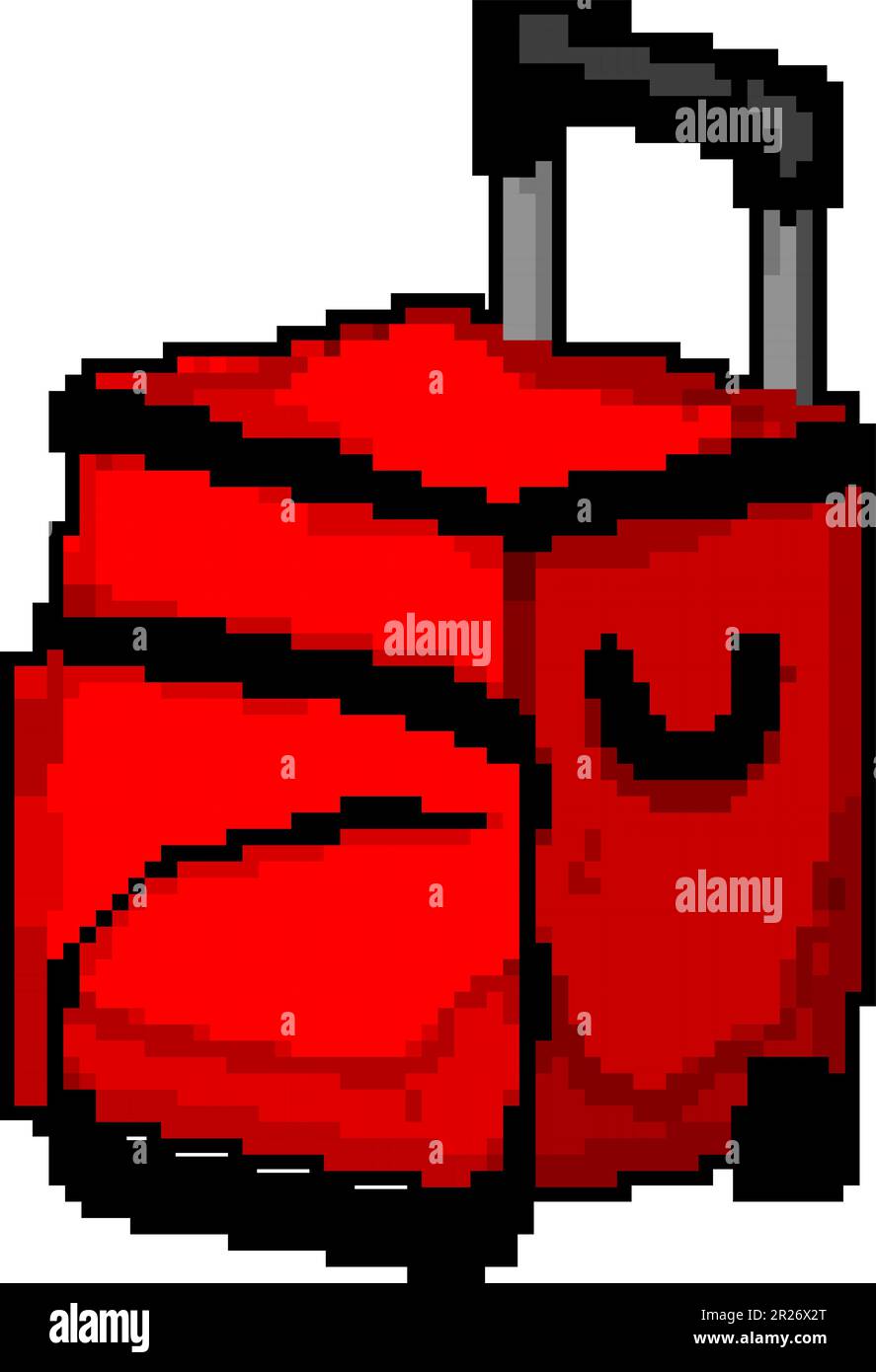 ice cooler box game pixel art vector illustration Stock Vector Image