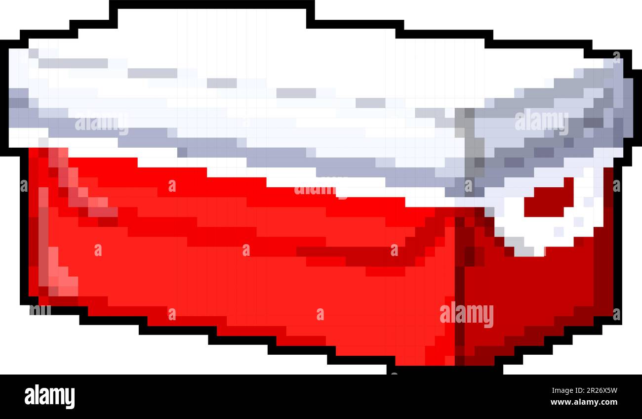 plastic cooler box game pixel art vector illustration Stock Vector
