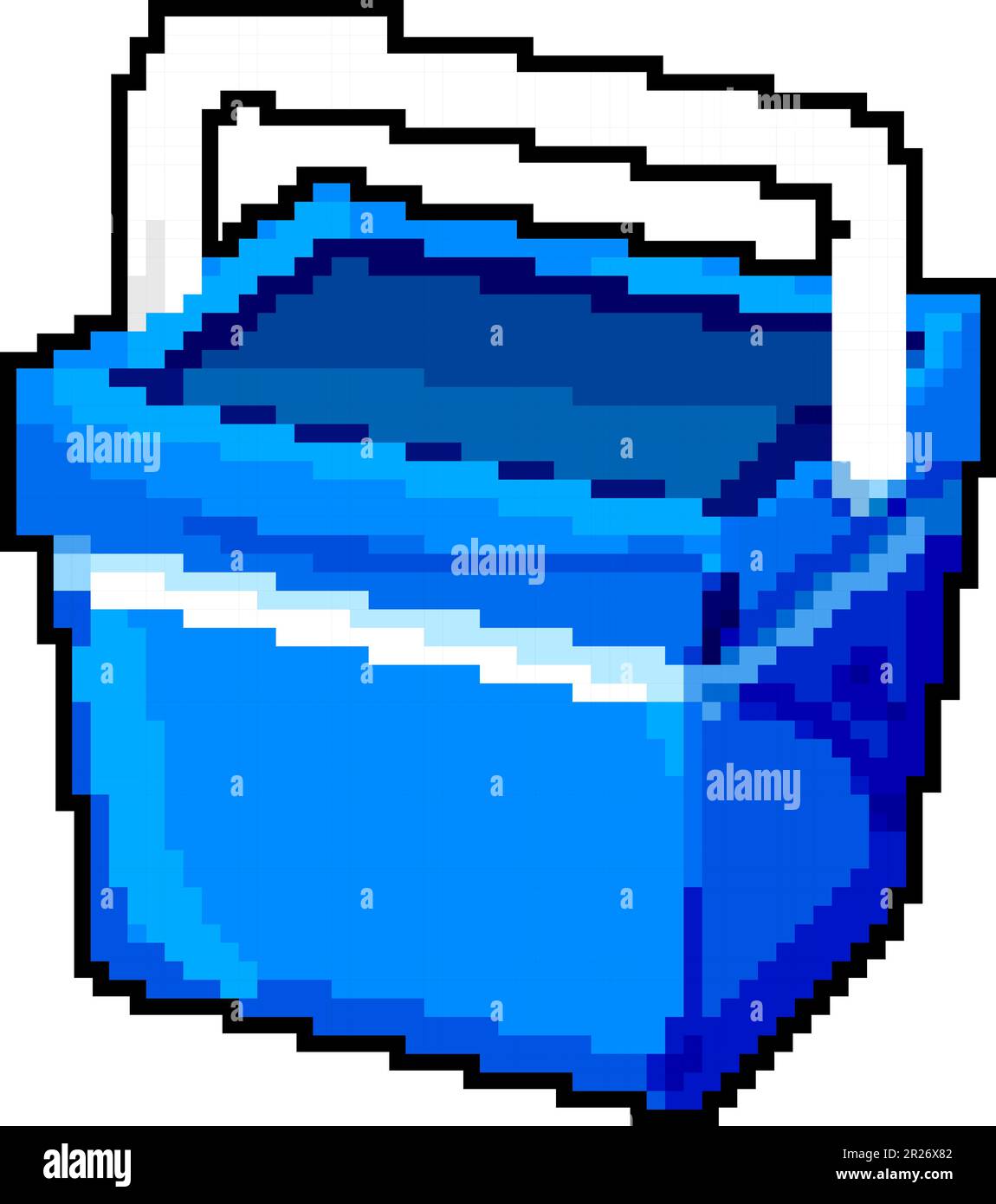 summer cooler box game pixel art vector illustration Stock Vector Image