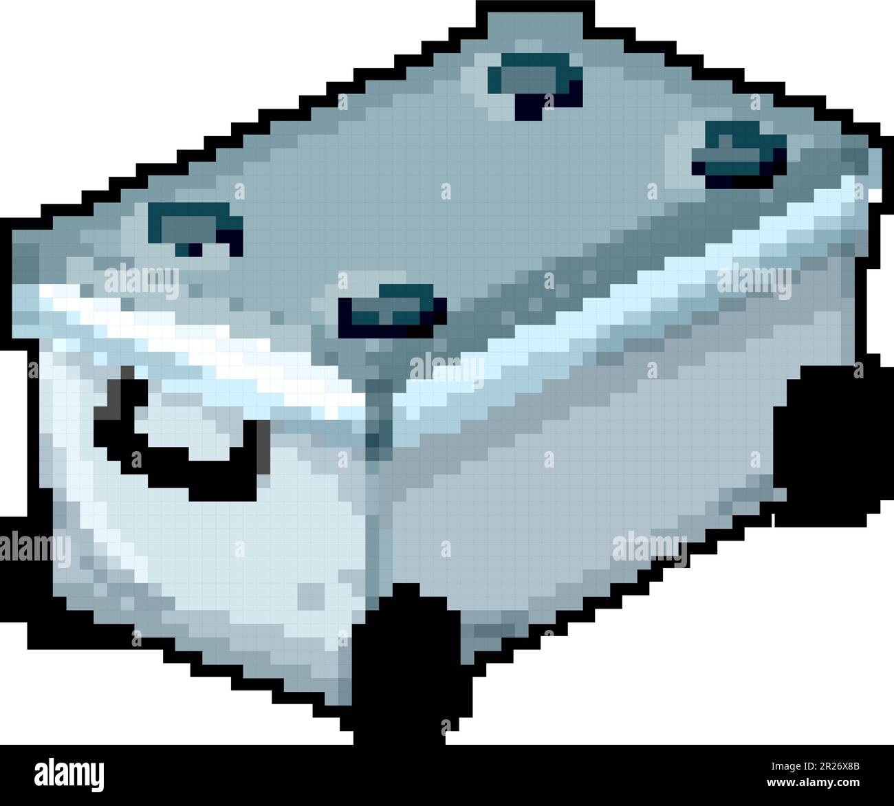 beach cooler box game pixel art vector illustration Stock Vector Image