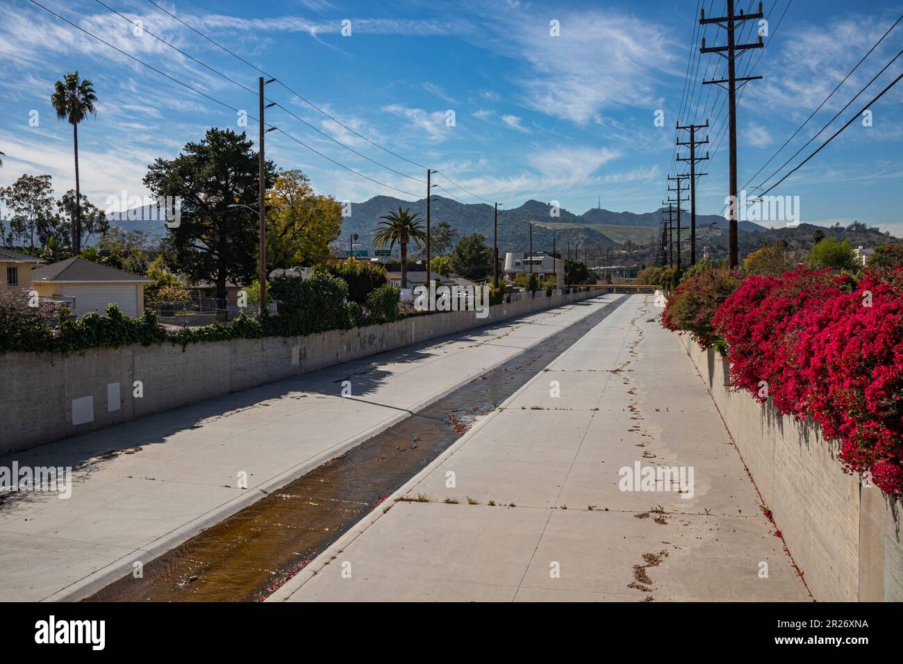 Verdugo Wash, Glendale, Los Angeles County, California, USA Stock Photo