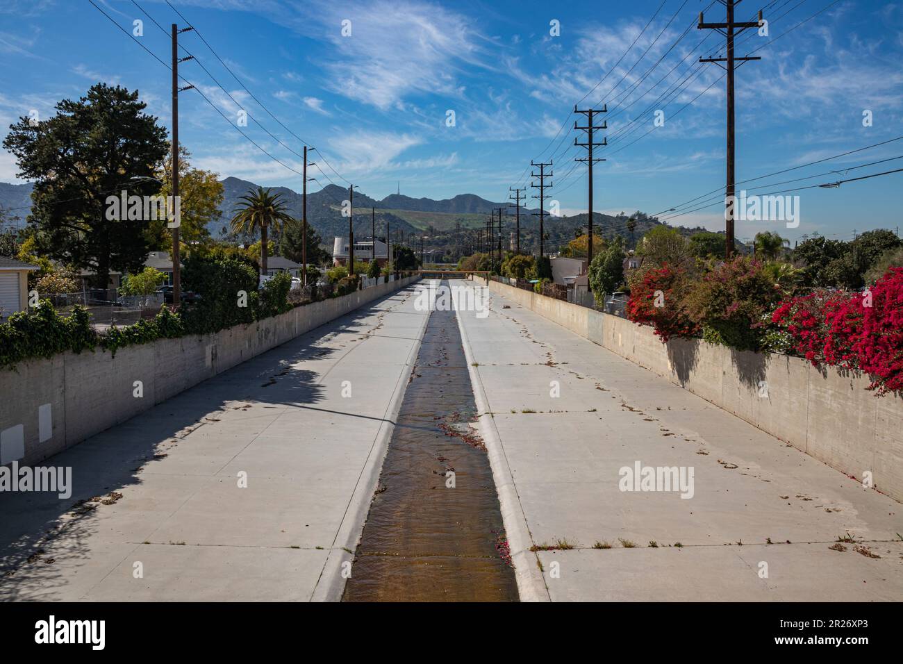 Verdugo Wash, Glendale, Los Angeles County, California, USA Stock Photo