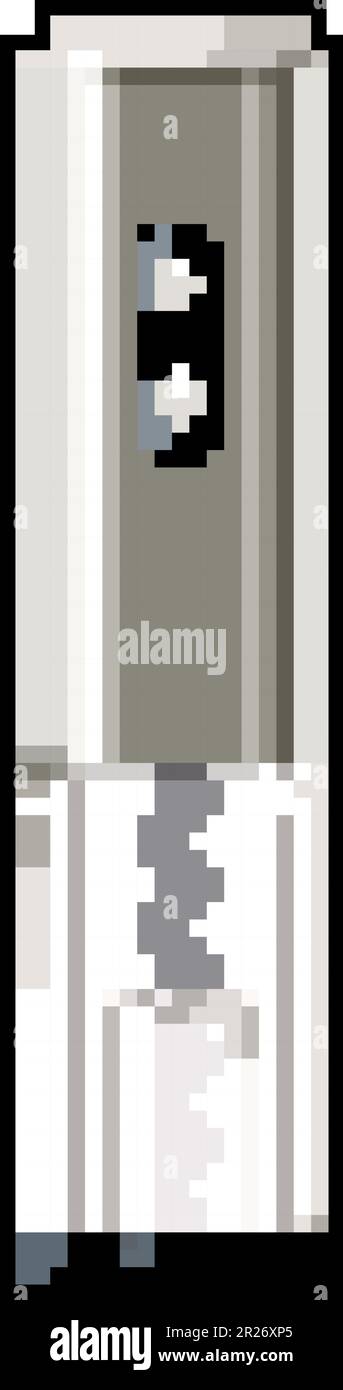 drink corkscrew wine game pixel art vector illustration Stock Vector