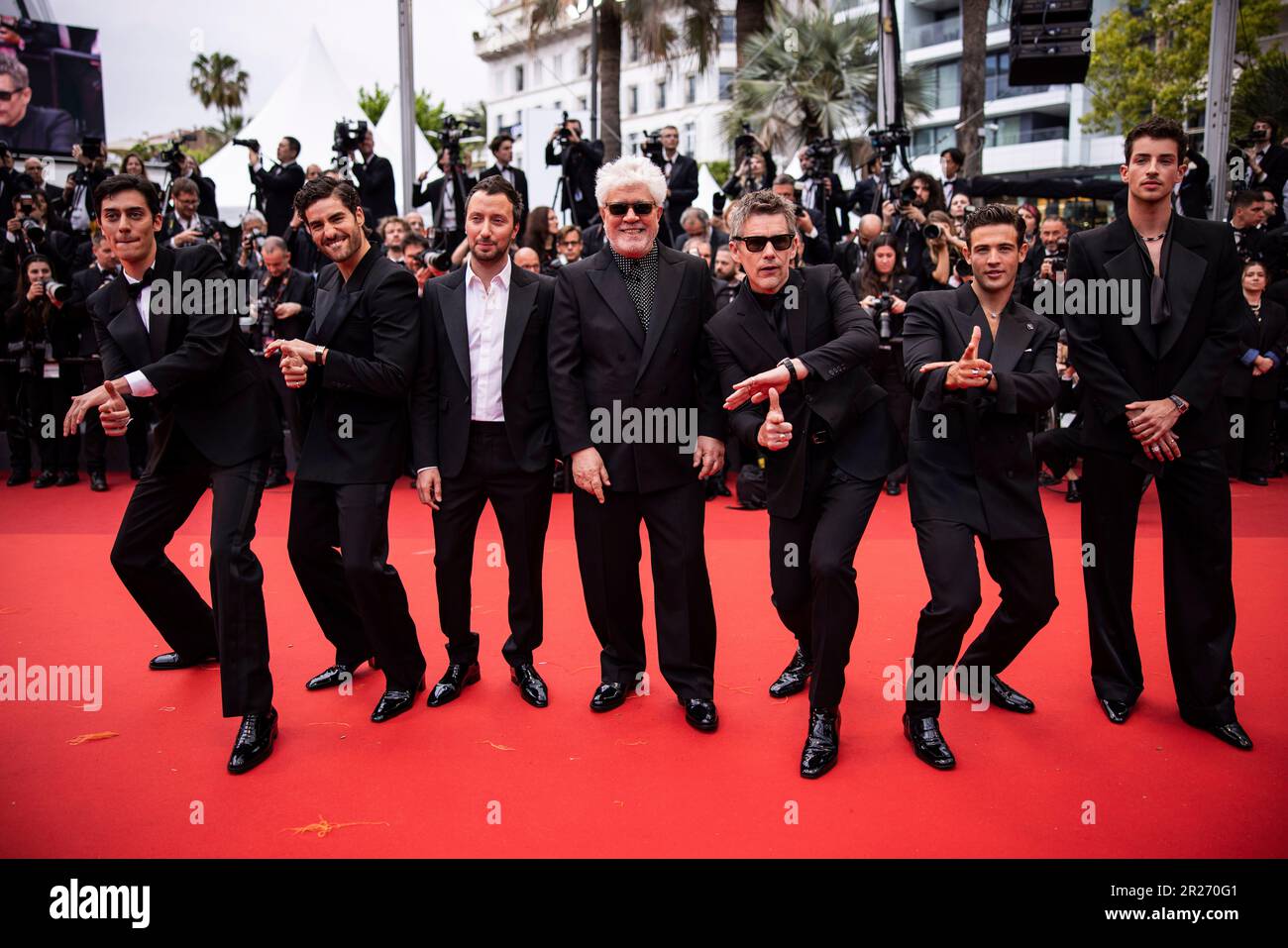 George Steane, from left, Jose Condessa, producer Anthony Vaccarello ...