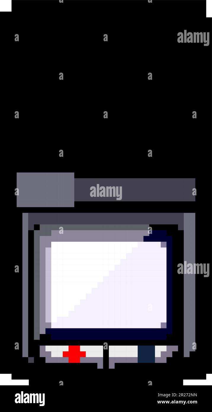 tape dictaphone game pixel art vector illustration Stock Vector
