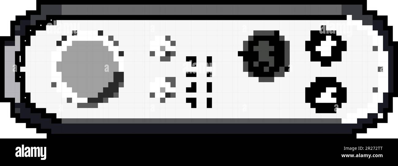 bass digital amplifier game pixel art vector illustration Stock Vector