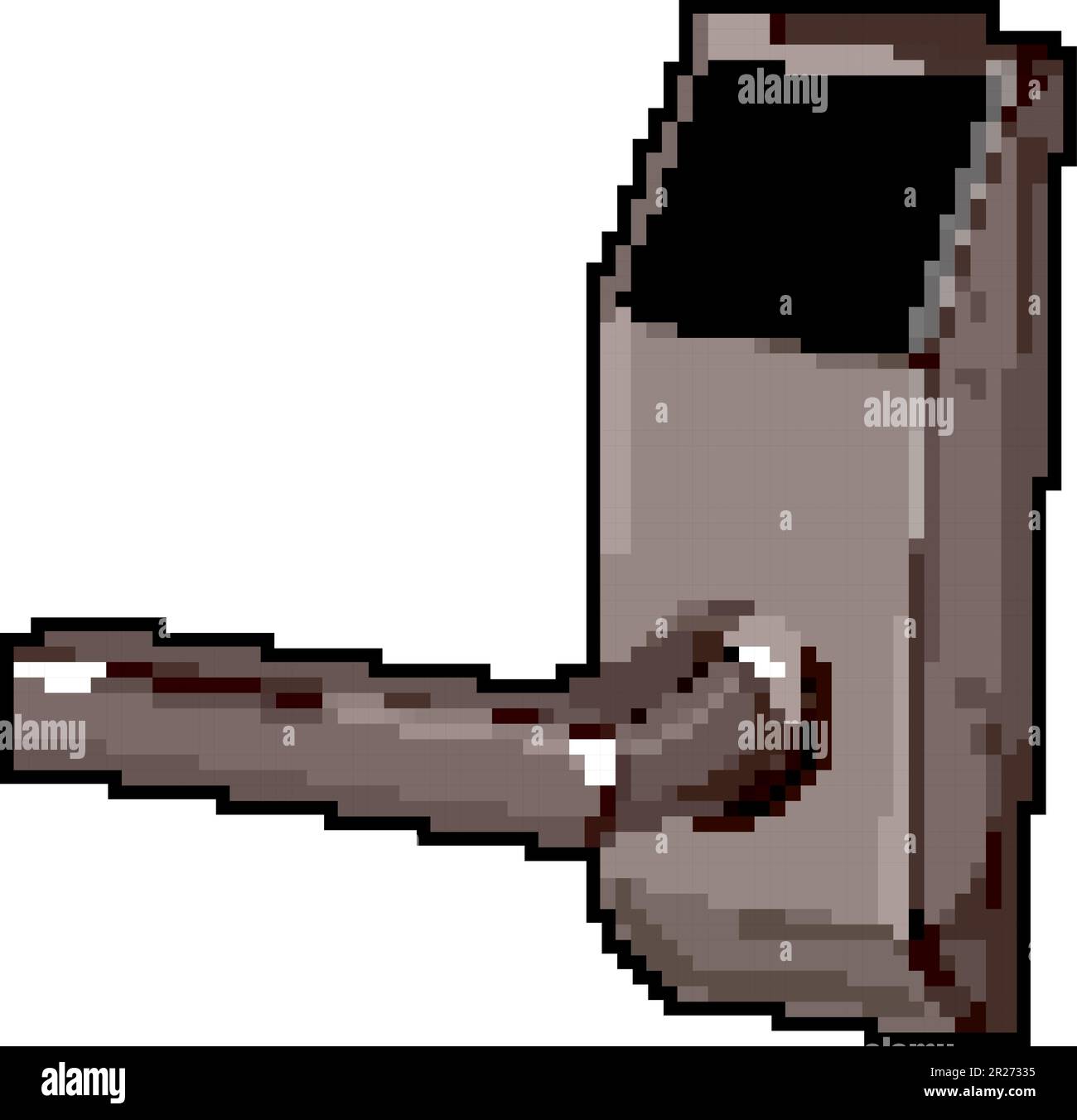 smart door handle game pixel art vector illustration Stock Vector