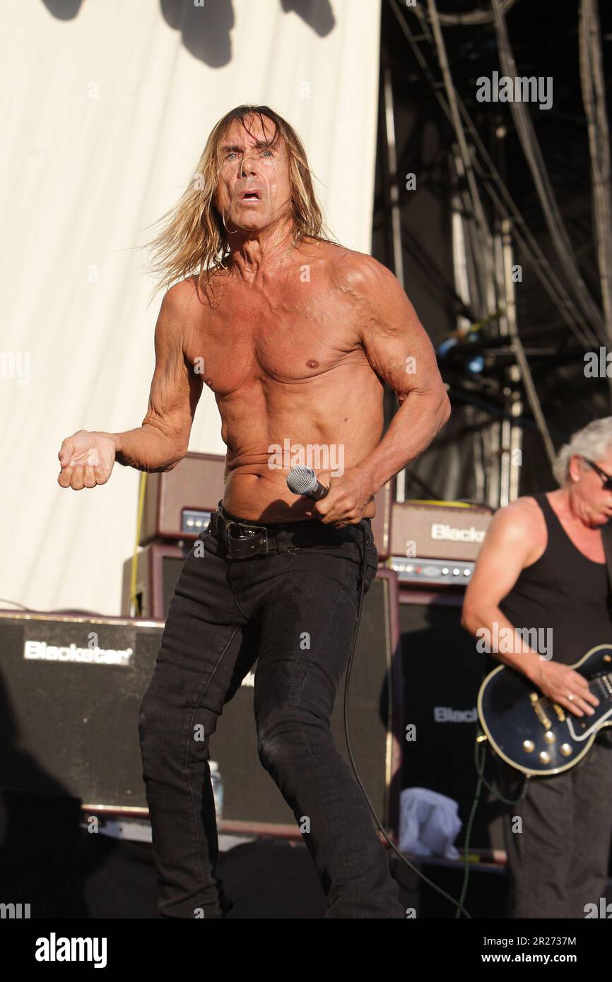 Iggy Pop performing live in concert as part of the annual 'Big Day Out'  music festival Sydney, Australia - 26.01.11 Stock Photo - Alamy