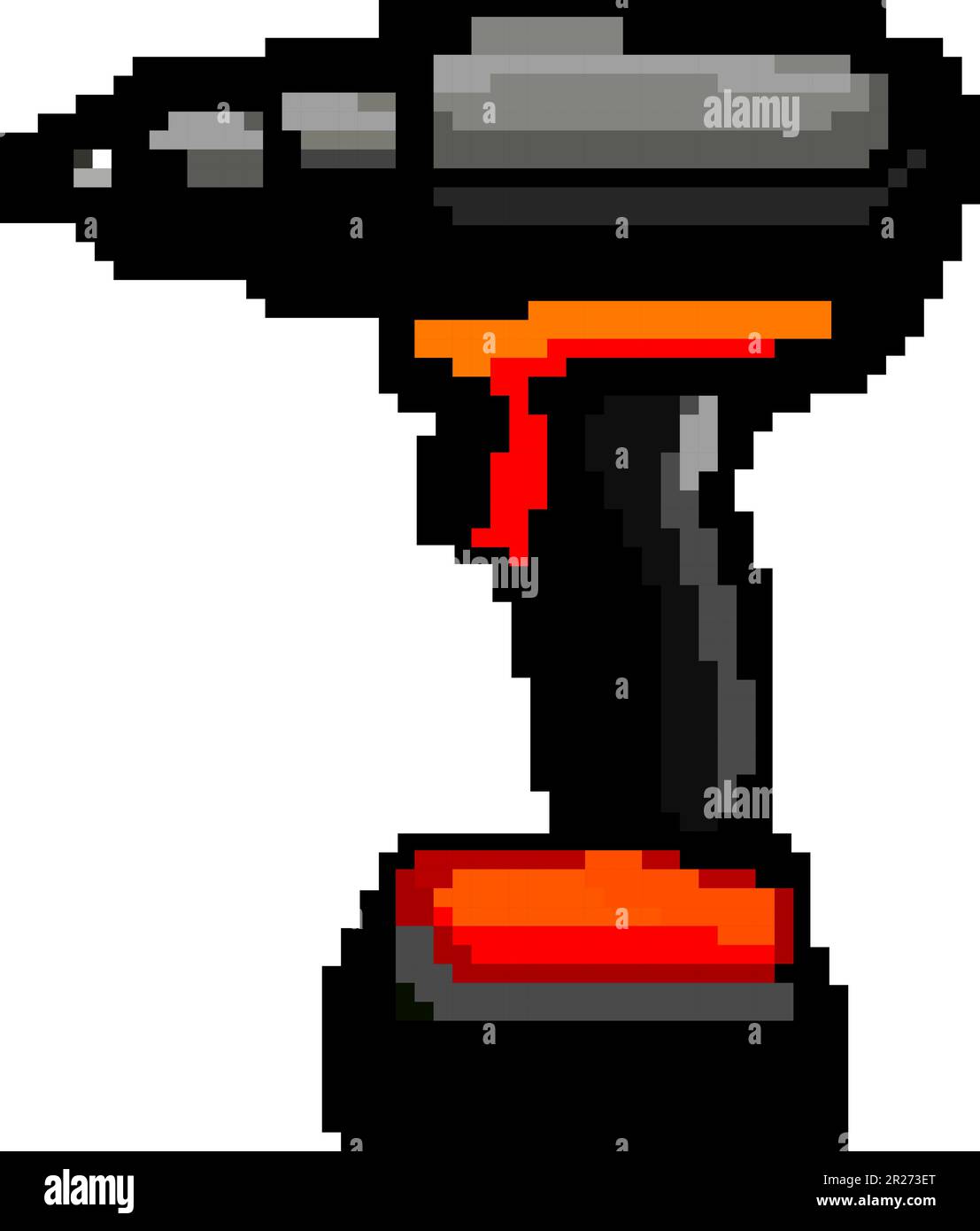 instrument drill game pixel art vector illustration Stock Vector Image