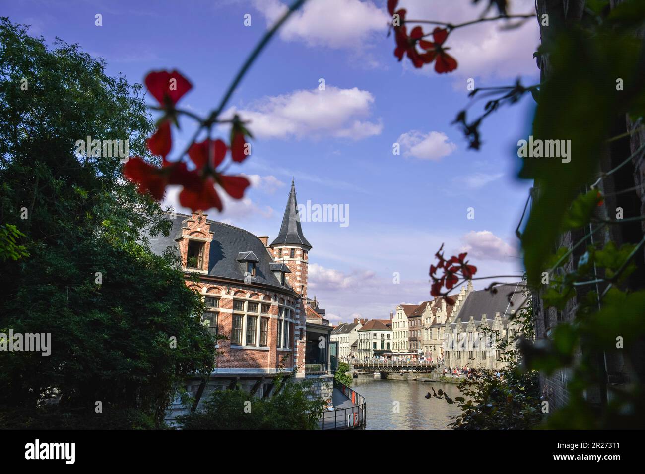 A Fairytale View of Ghent, Belgium Stock Photo