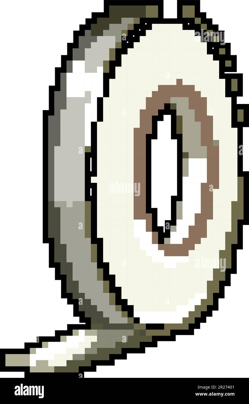 cut duct tape game pixel art vector illustration Stock Vector Image