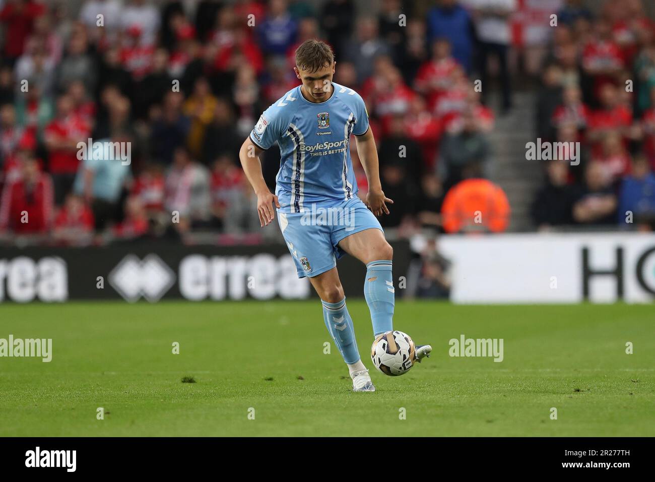 Coventry City's Callum Doyle during the Sky Bet Championship Play Off Semi Final 2nd Leg between Middlesbrough and Coventry City at the Riverside Stadium, Middlesbrough on Wednesday 17th May 2023. (Photo: Mark Fletcher | MI News) Credit: MI News & Sport /Alamy Live News Stock Photo