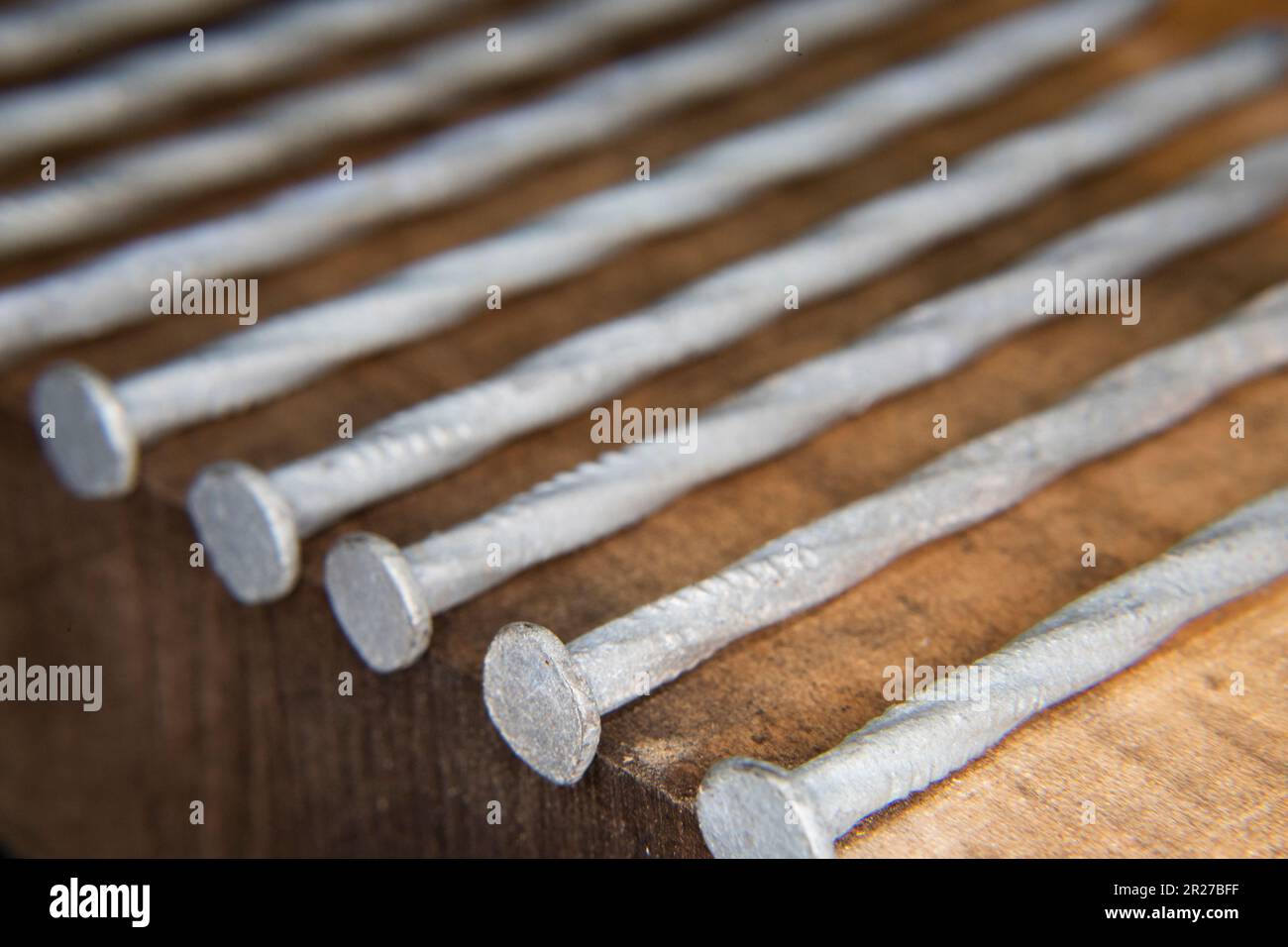 long grey gray galvanized nails spiral 20d 20 penny nails used for