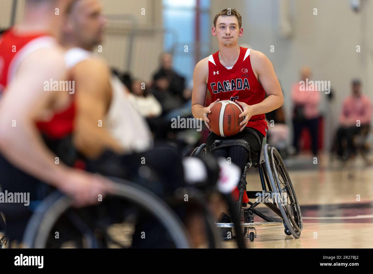 Ottawa, Canada. 17 May 2023. Reed De'ath (15) of the Canada Men's