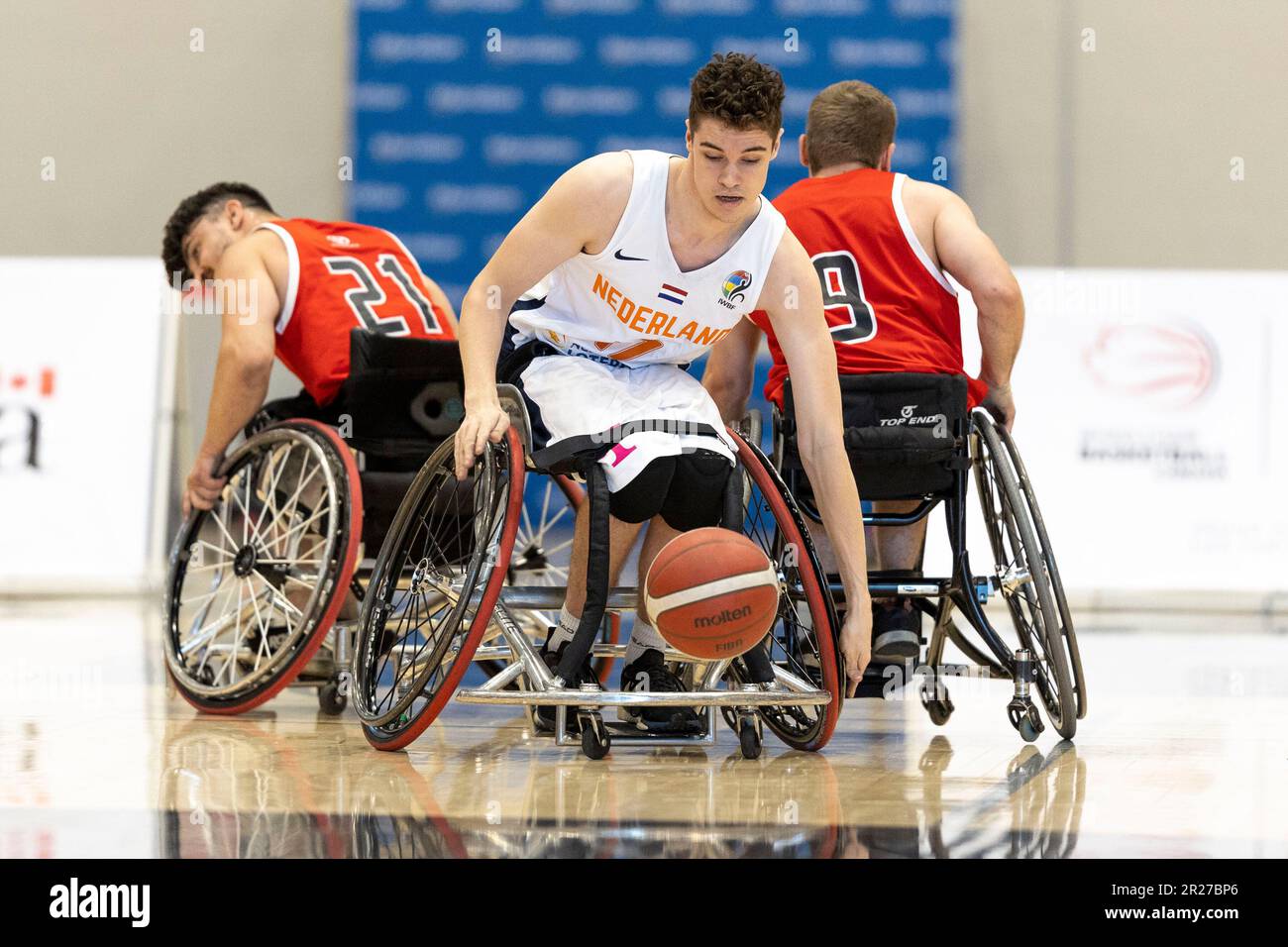 Ottawa, Canada. 17 May 2023. Arie Twigt (17) of the Netherlands Men's