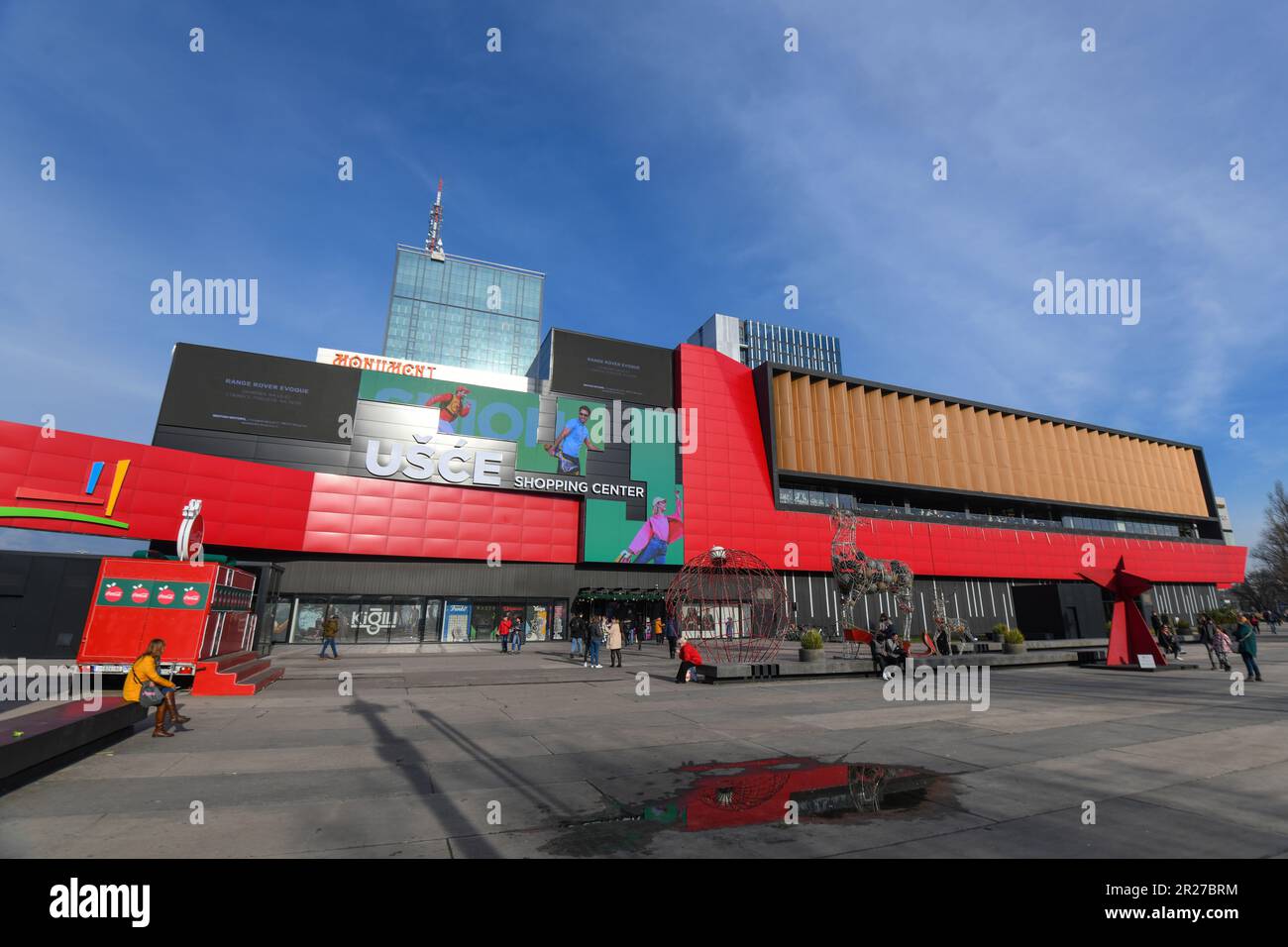 New Belgrade: Usce Shopping Center. Serbia Stock Photo