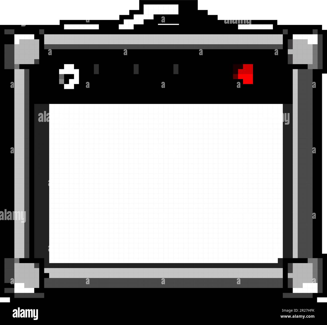 music guitar amplifier game pixel art vector illustration Stock Vector