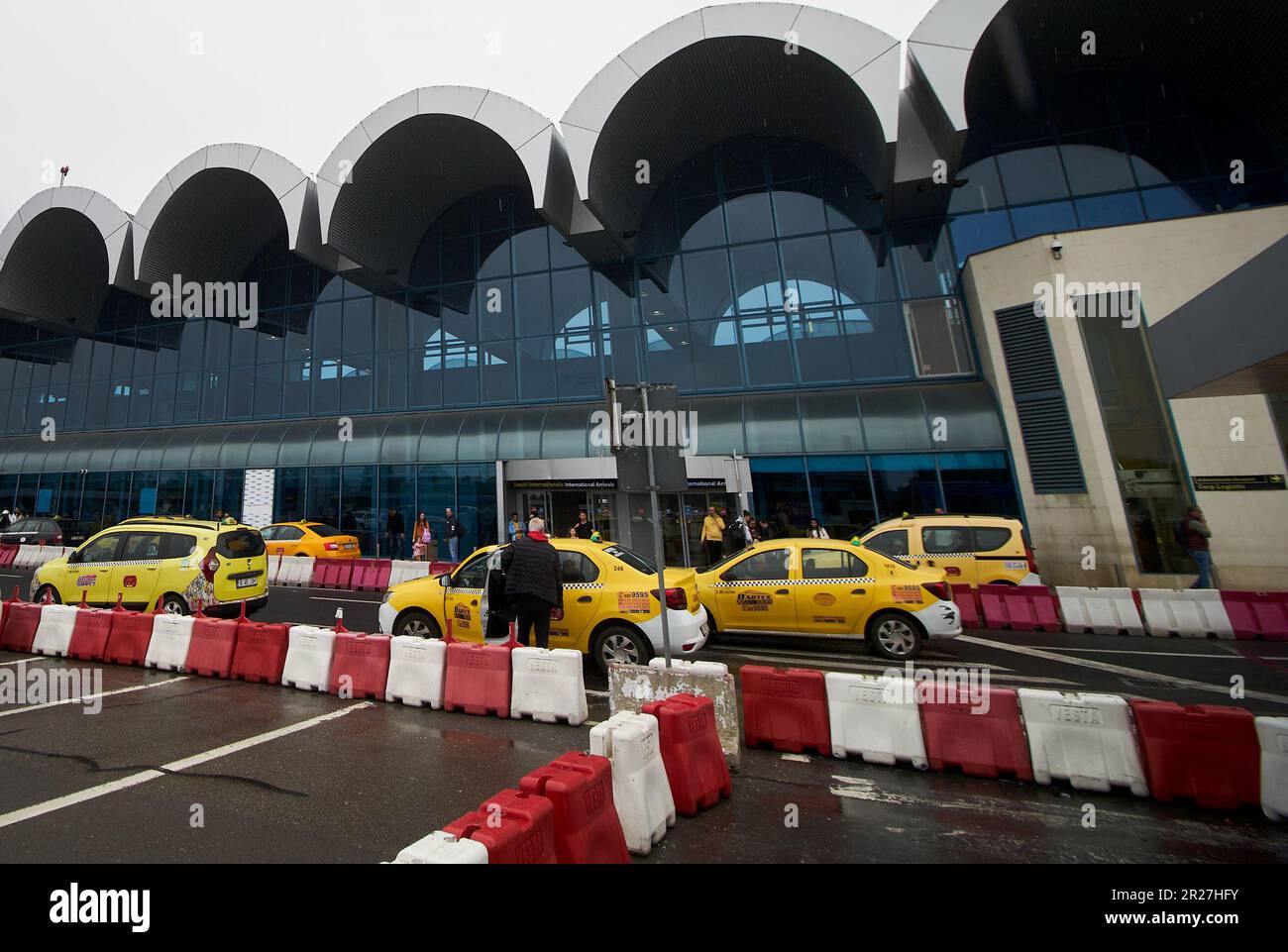 Bucharest, Romania. 17th May, 2023 The arrivals terminal of Bucharest