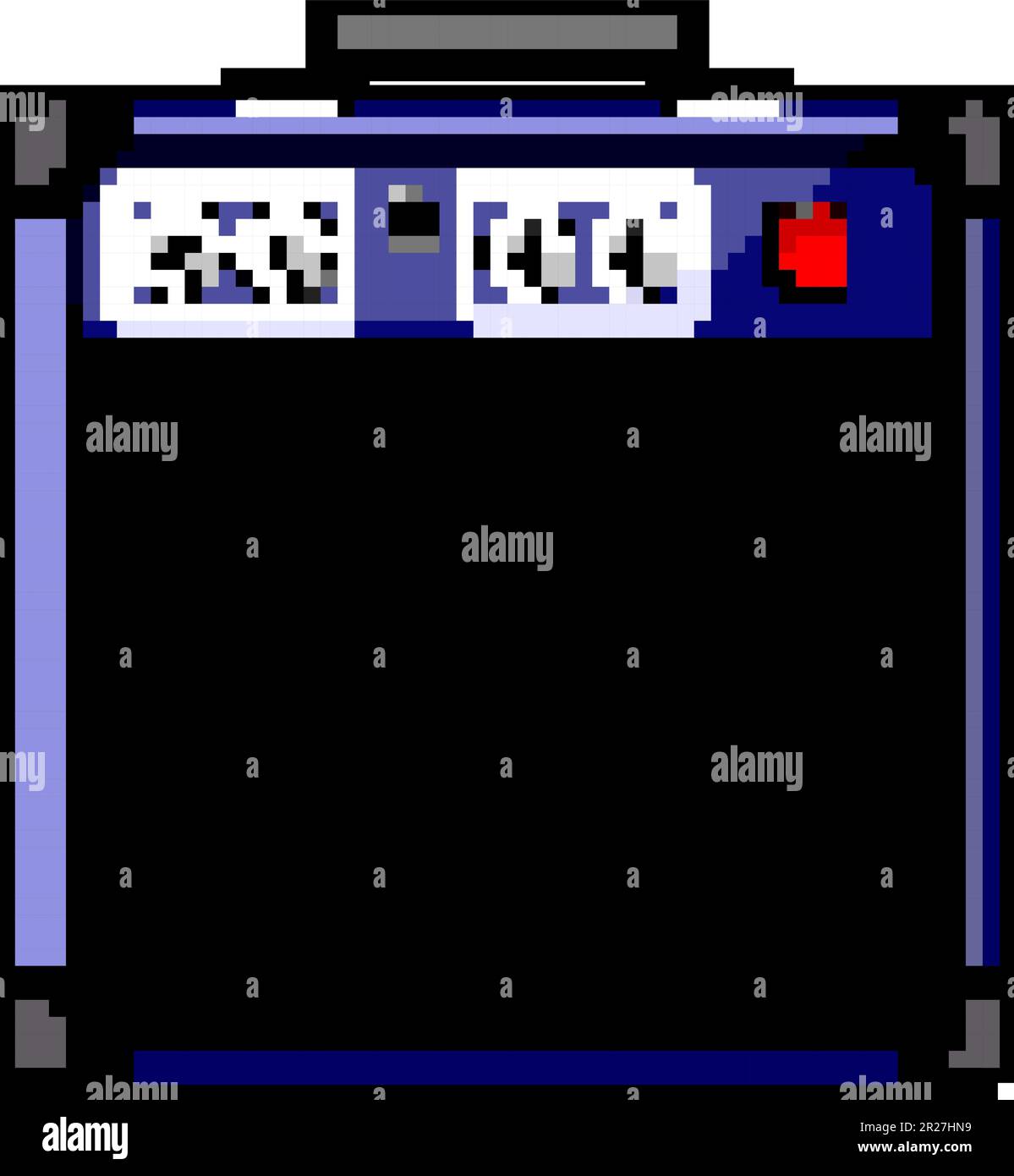 studio guitar amplifier game pixel art vector illustration Stock Vector