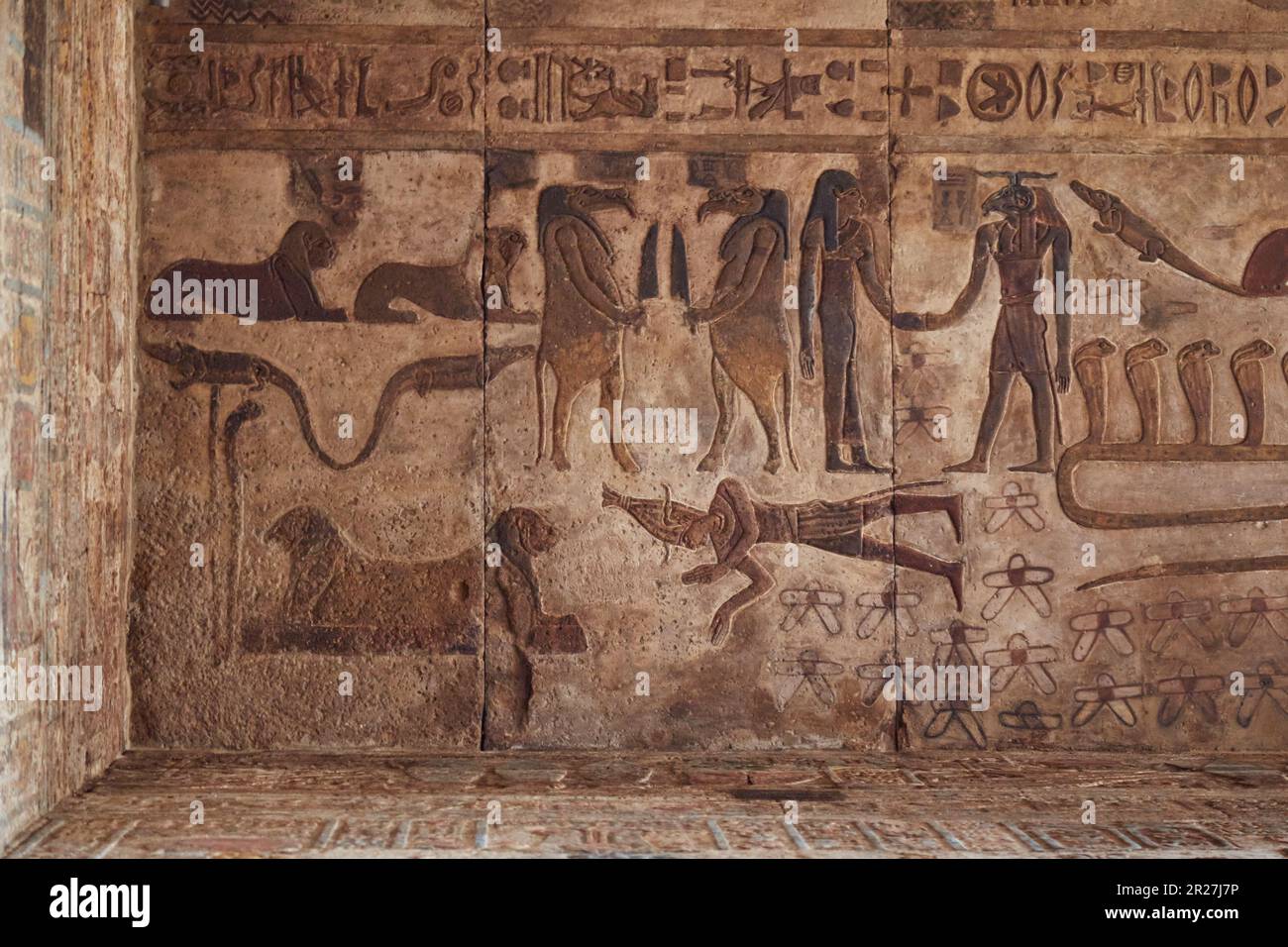 The Temple of Esna in Middle Egypt, dedicated to the creator god Khnum ...