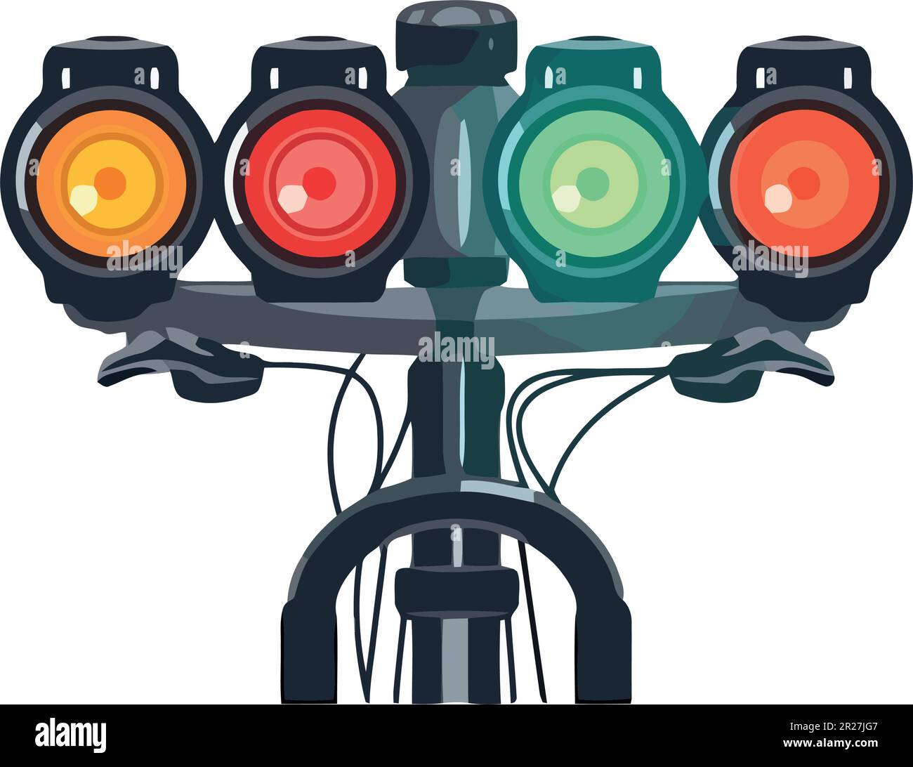 traffic lights on bicycle Stock Vector Image & Art Alamy