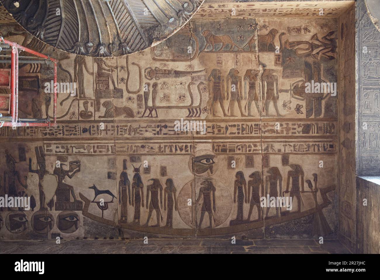 The Temple of Esna in Middle Egypt, dedicated to the creator god Khnum ...