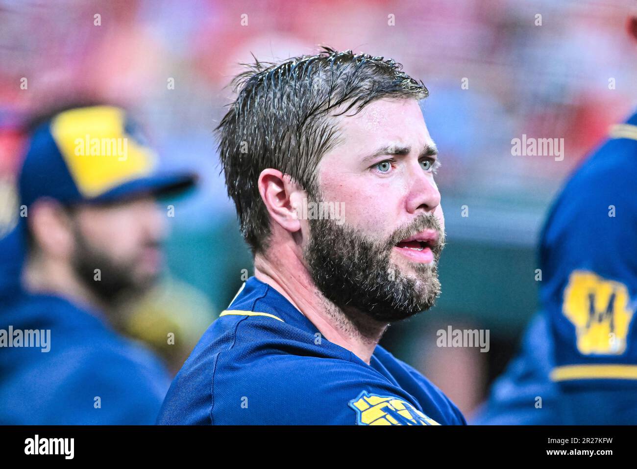 ST. LOUIS, MO - MAY 17: Milwaukee Brewers first baseman Darin Ruf (25 ...
