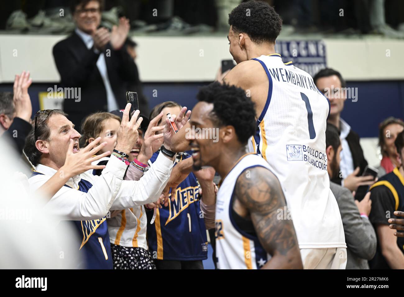 Bandja Sy of Metropolitans 92 dunks during the French championship, Betclic  Elite Basketball match between Paris Basketball and Metropolitans 92  (Boulogne-Levallois) on January 15, 2022 at Halle Georges Carpentier in  Paris, France 