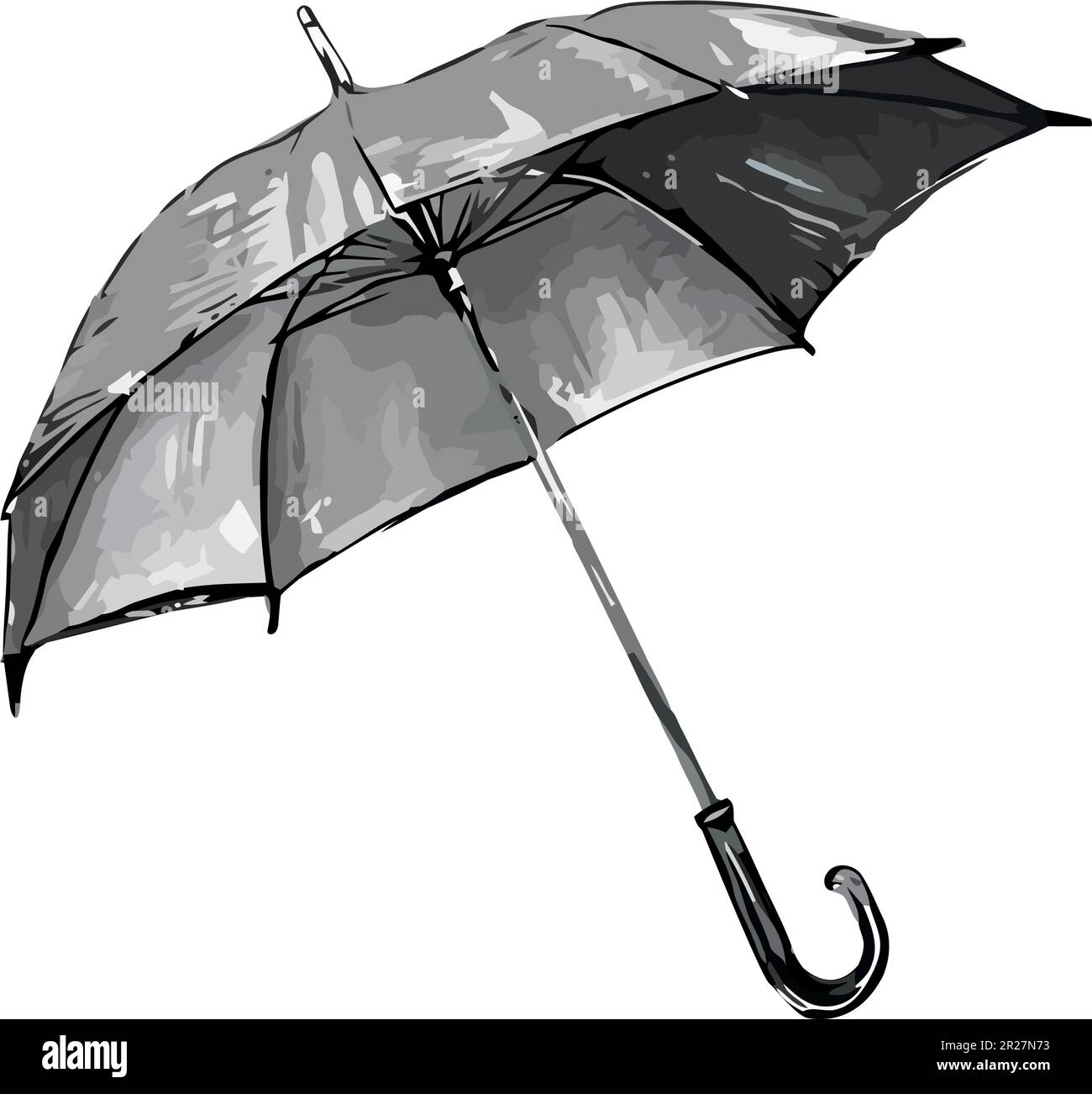 umbrella on white background Stock Vector Image & Art - Alamy