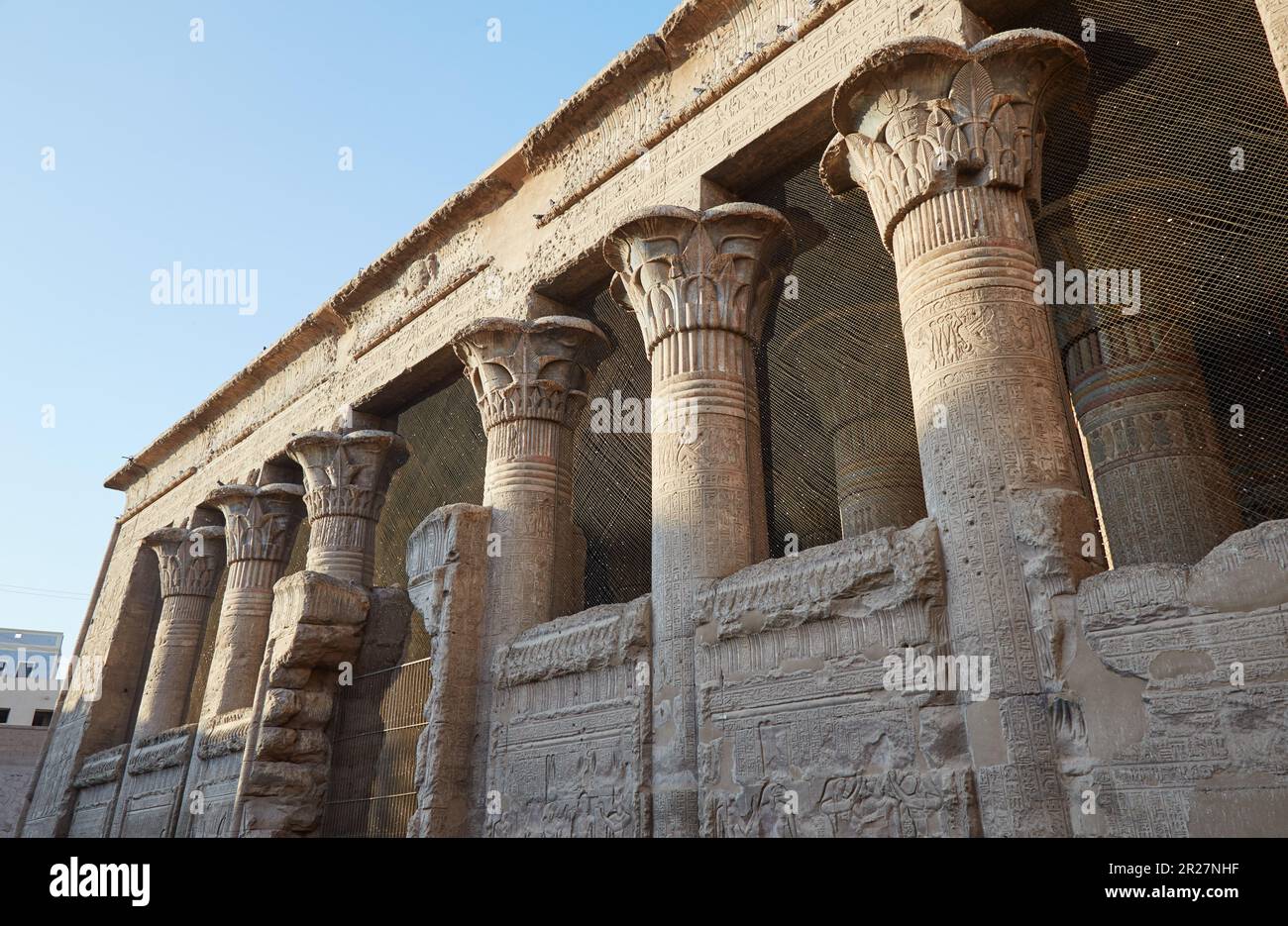 The Temple of Esna in Middle Egypt, dedicated to the creator god Khnum ...