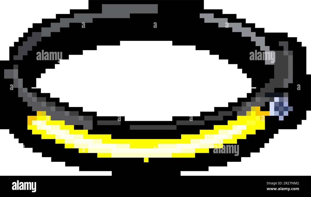 hiiking headlamp flashlight game pixel art vector illustration Stock