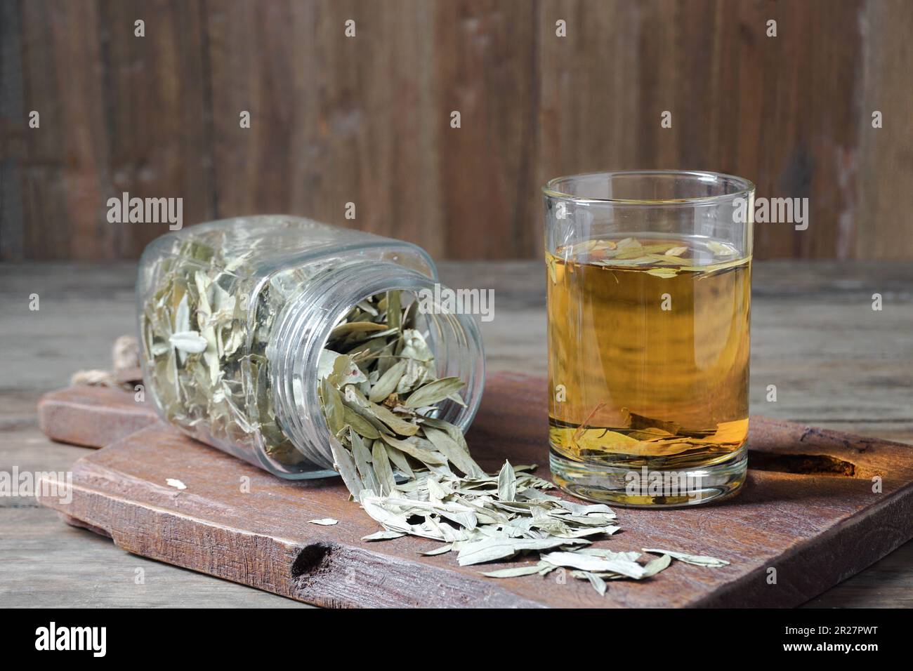 Medication senna dry tea leaf stock photo alamy