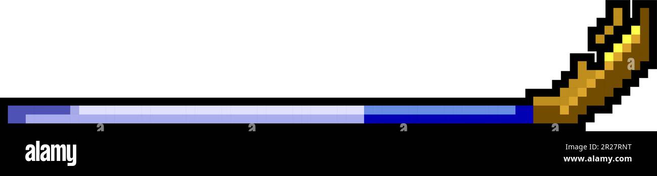 sport hockey stick game pixel art vector illustration Stock Vector ...