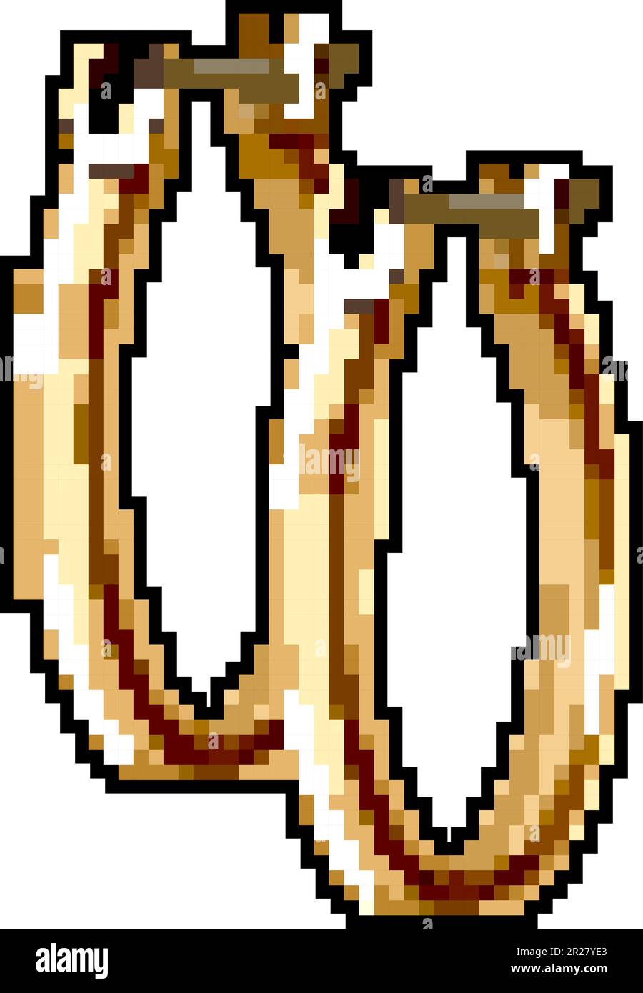 gold jewelry luxury game pixel art vector illustration Stock Vector ...