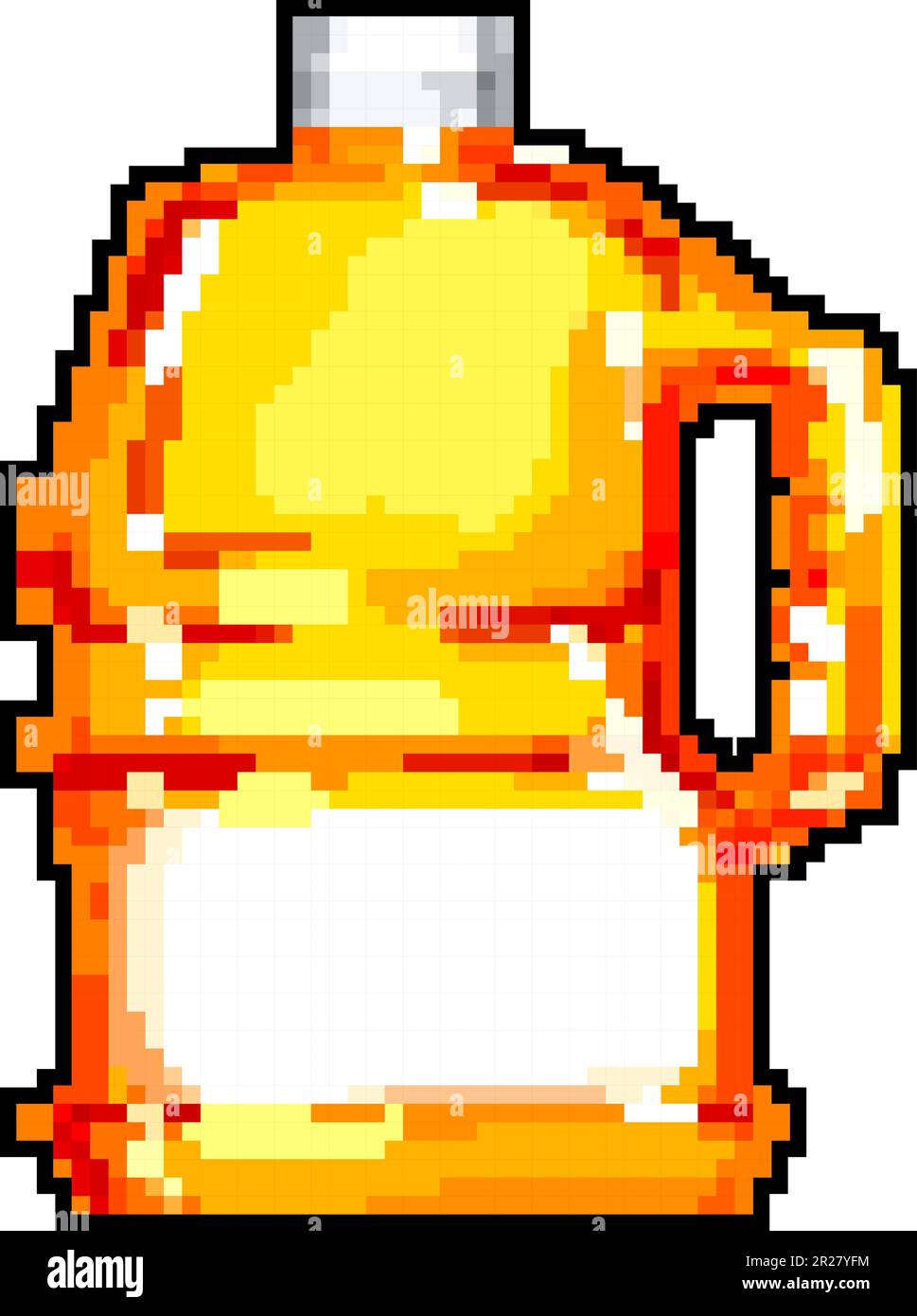 food juice bottle game pixel art vector illustration Stock Vector