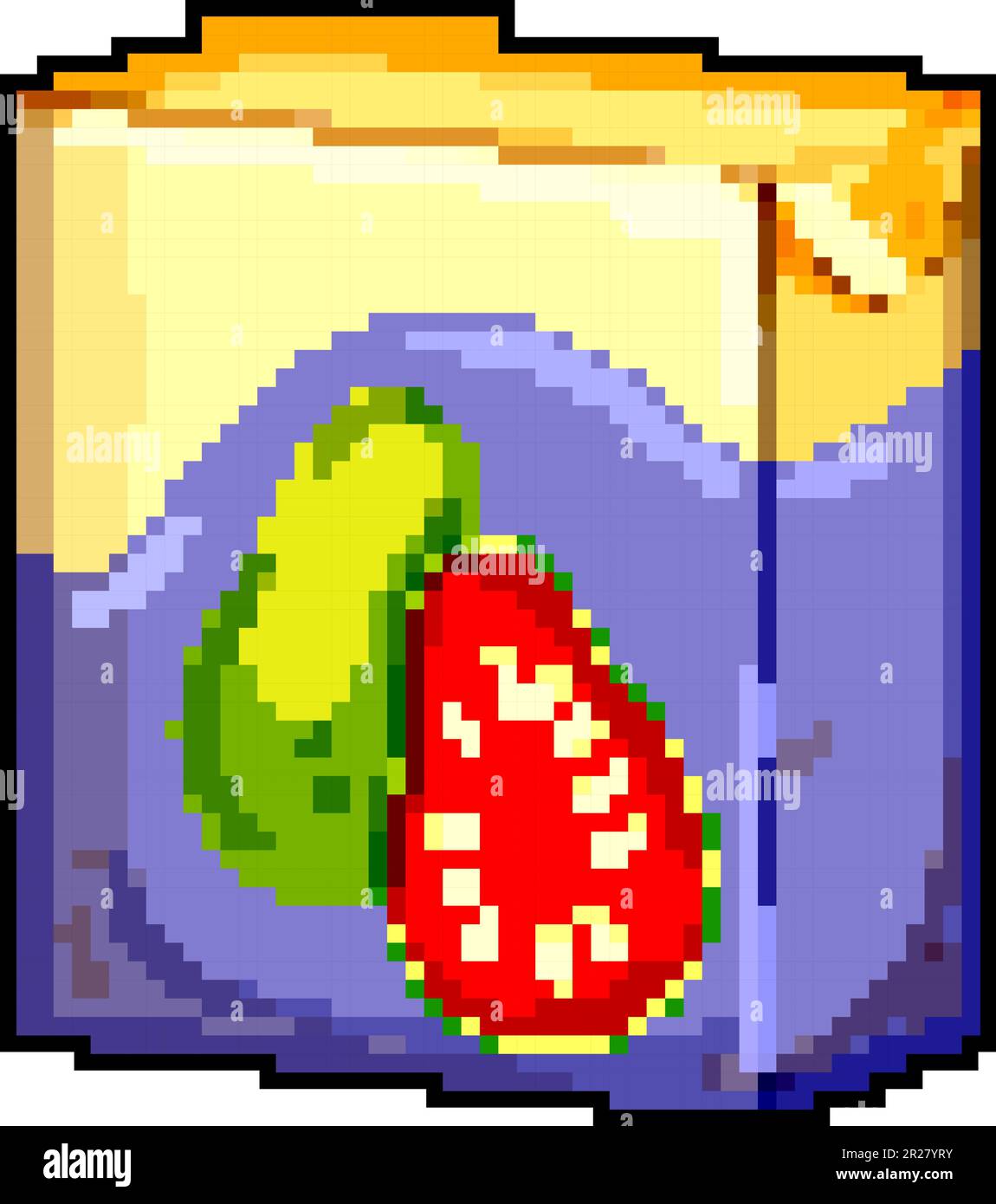 sweet juice pack game pixel art vector illustration Stock Vector