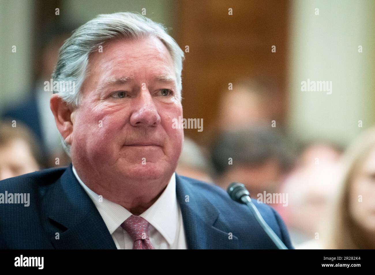 Washington, United States. 17th May, 2023. Roger Robinson, Chairman, Prague Security Studies Institute, former Chairman of Congressional U.S.-China Economic and Security Review Commission, appears before a House Select Committee on the Strategic Competition Between the United States and the Chinese Communist Party hearing 'Leveling the Playing Field: How to Counter the CCP's Economic Aggression' in the Longworth House Office Building in Washington, DC, USA, Wednesday, May 17, 2023. Photo by Rod Lamkey/CNP/ABACAPRESS.COM Credit: Abaca Press/Alamy Live News Stock Photo