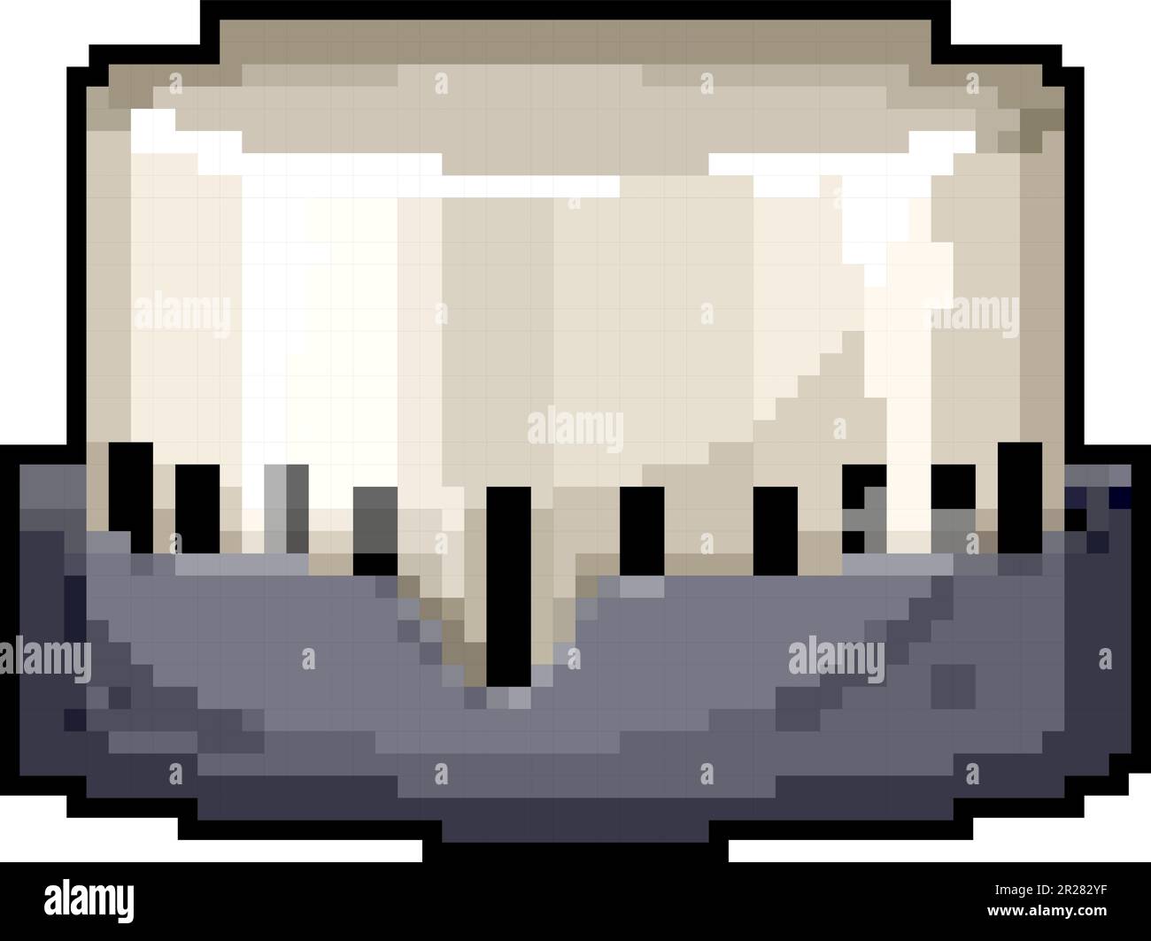 stop kitchen timer clock game pixel art vector illustration Stock ...