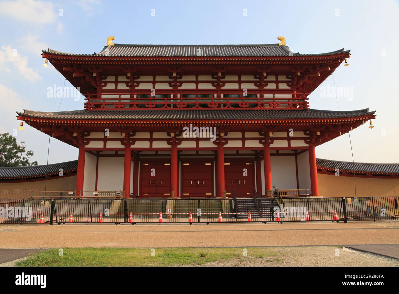 Suzaku Gate were reproduced in the heijo-Kyo trail Stock Photo