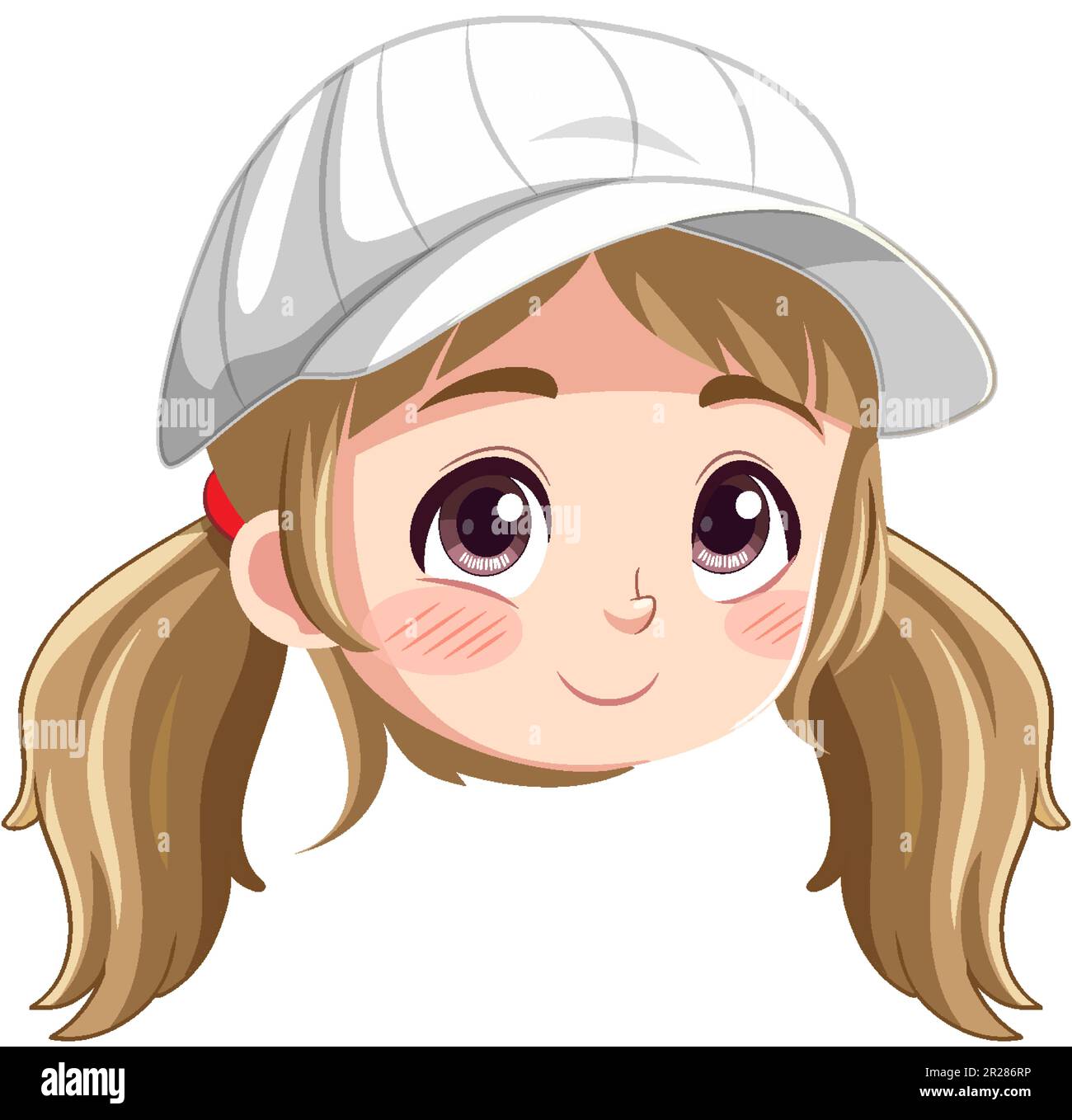 Adorable Girl with Blonde Hair illustration Stock Vector Image & Art ...