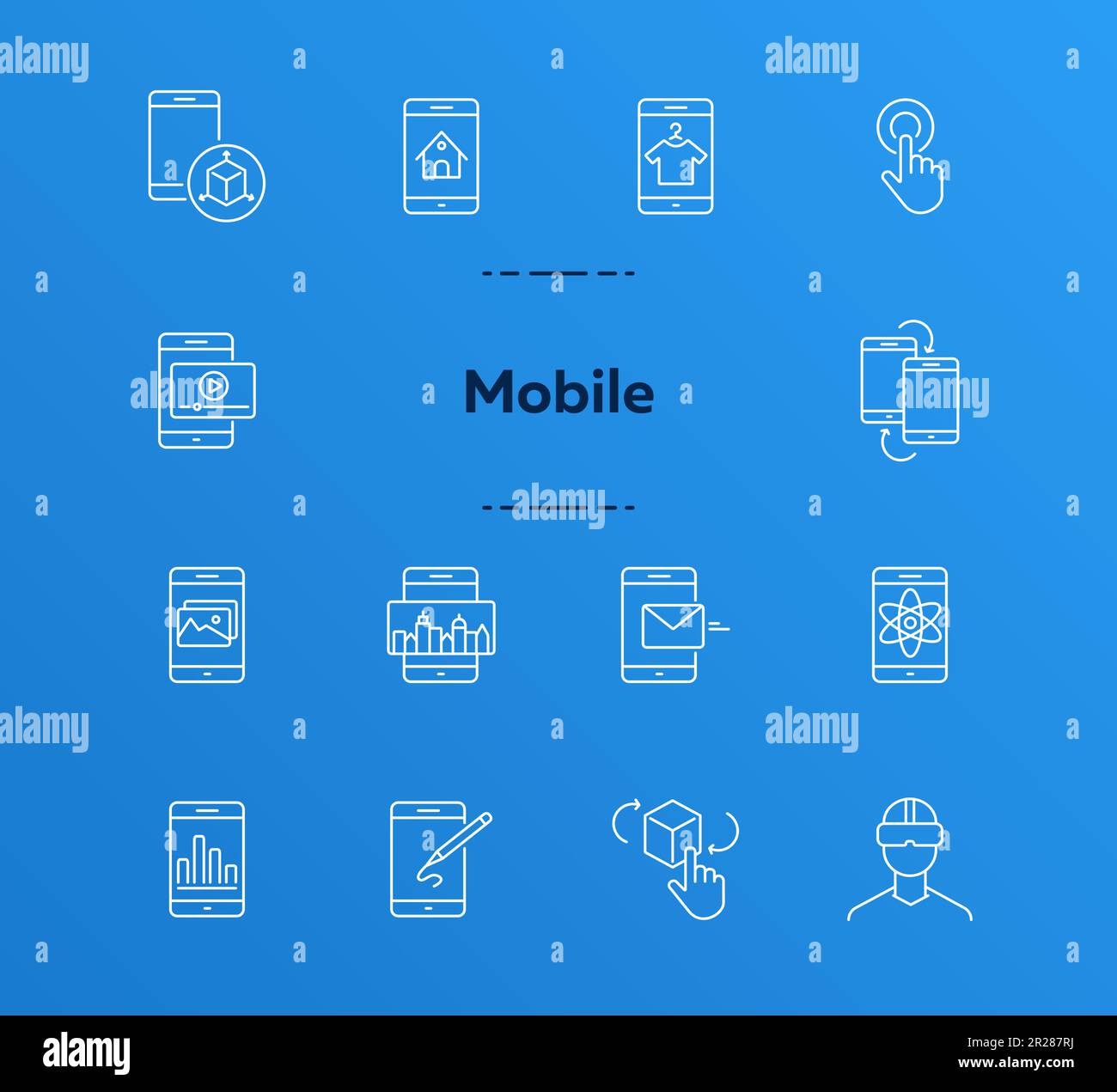 Mobile eye tracking Stock Vector Images - Alamy
