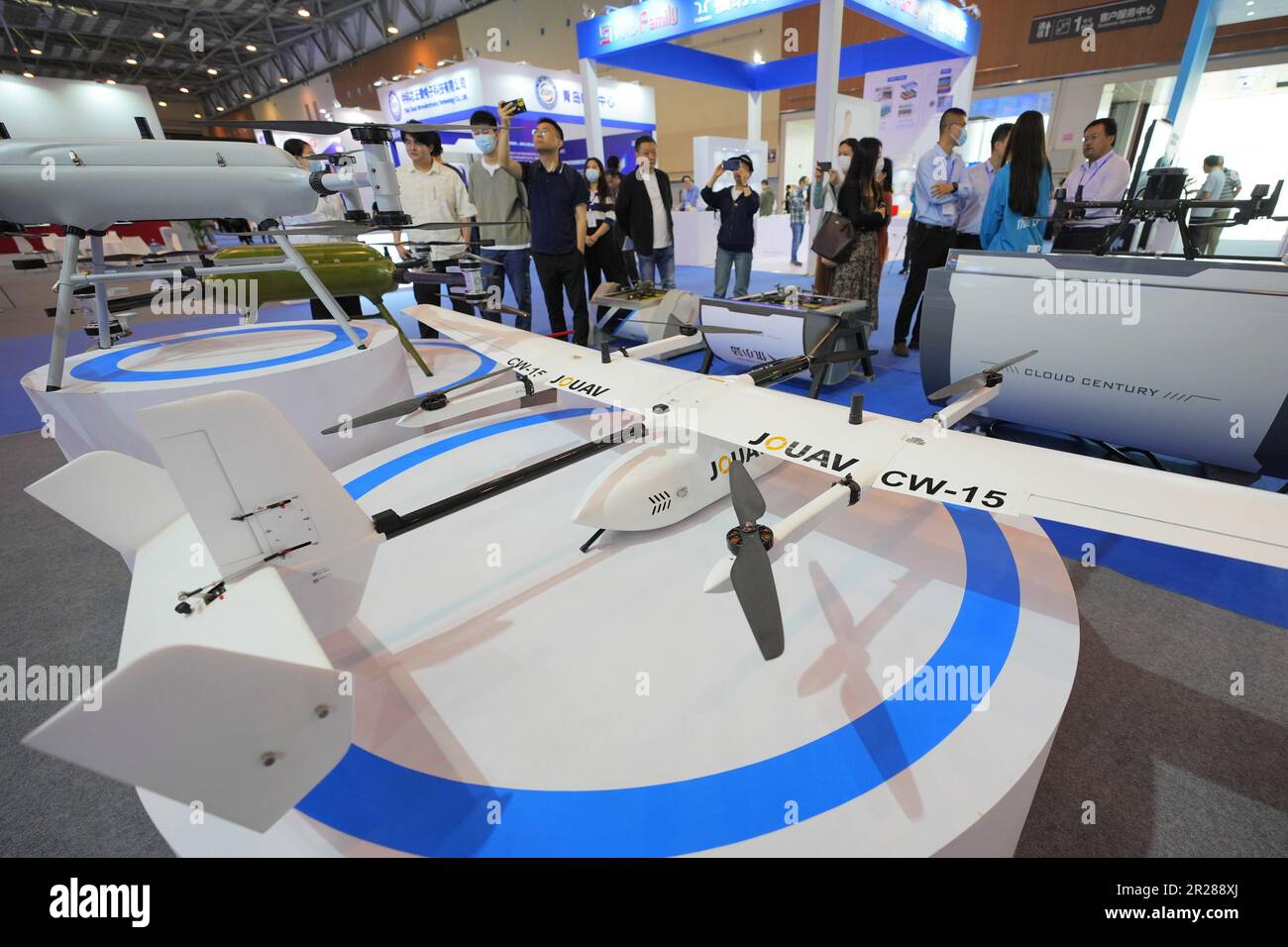 QINGDAO, CHINA MAY 17, 2023 Visitors learn about commercialgrade