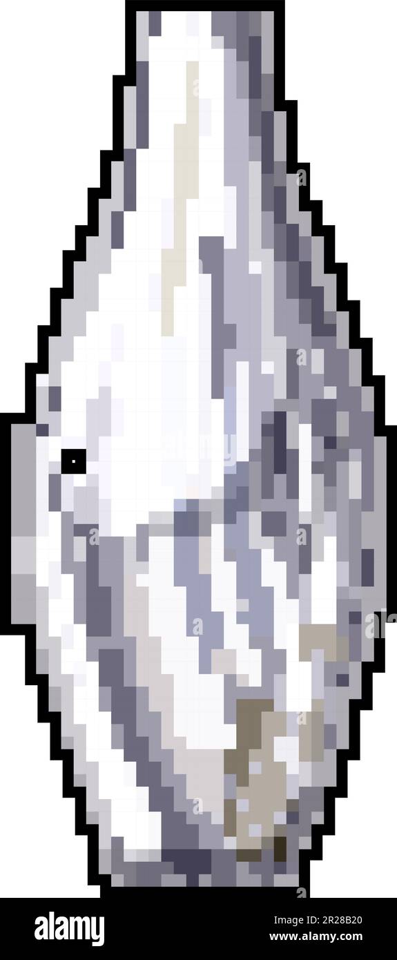 home marble vase game pixel art vector illustration Stock Vector
