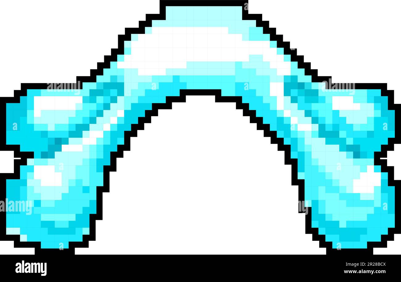 therapy neck massage game pixel art vector illustration Stock Vector ...