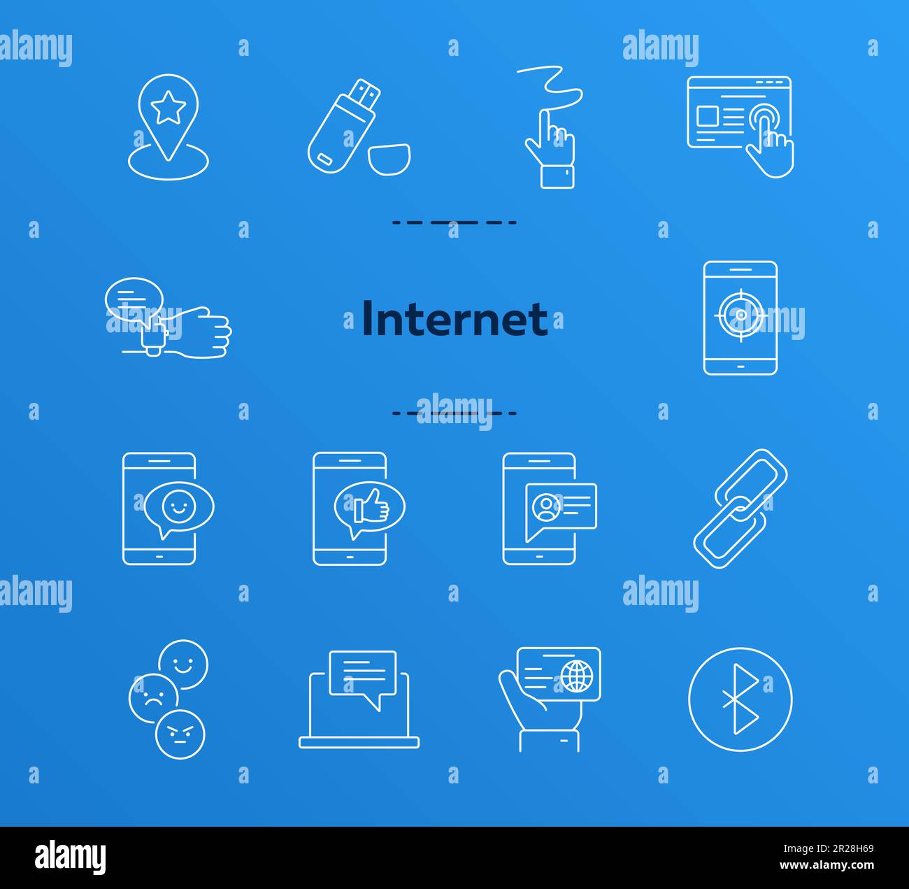 Internet icons Stock Vector