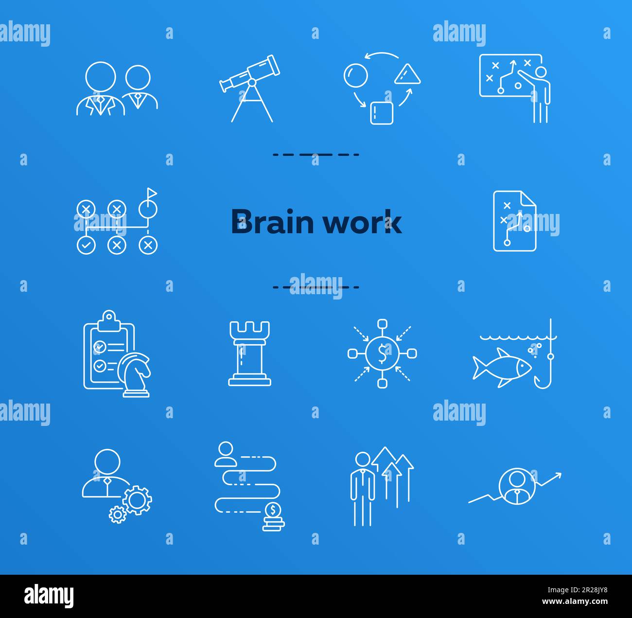 Brainstorming icon set Stock Vector Image & Art - Alamy