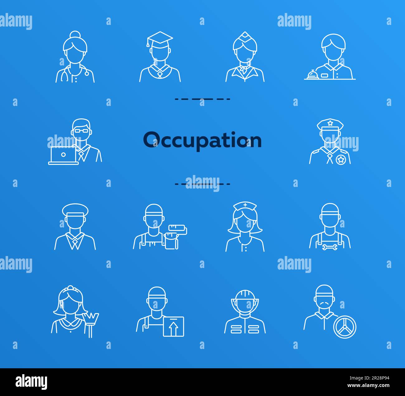 Student woman occupation Stock Vector Images - Alamy