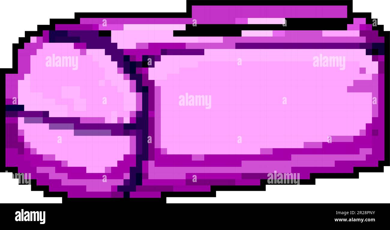 art pencil case game pixel art vector illustration Stock Vector