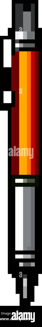 tool pencil game pixel art vector illustration Stock Vector Image & Art ...