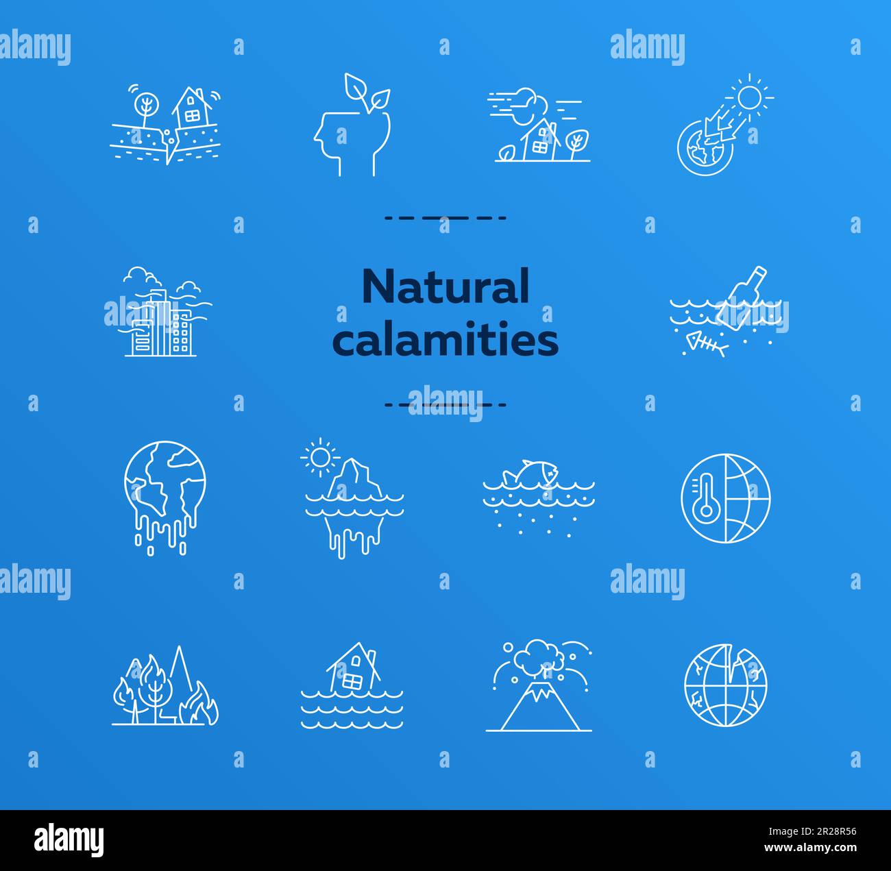 Natural calamities icons Stock Vector Image & Art - Alamy